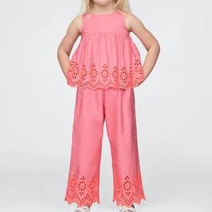 Toddler Eyelet Poplin Outfit Set